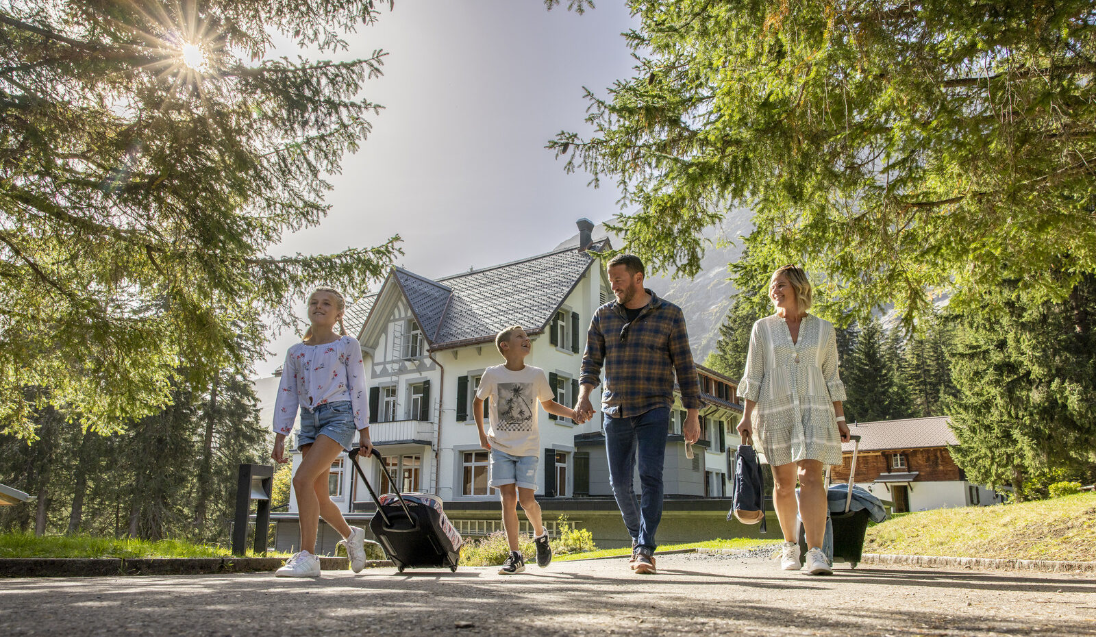 Ankunft Hotel und Naturresort Handeck